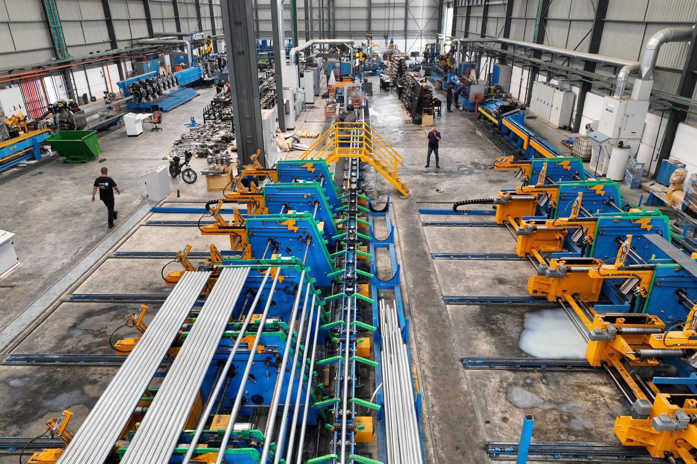 Aluminium extrusion and rolling line